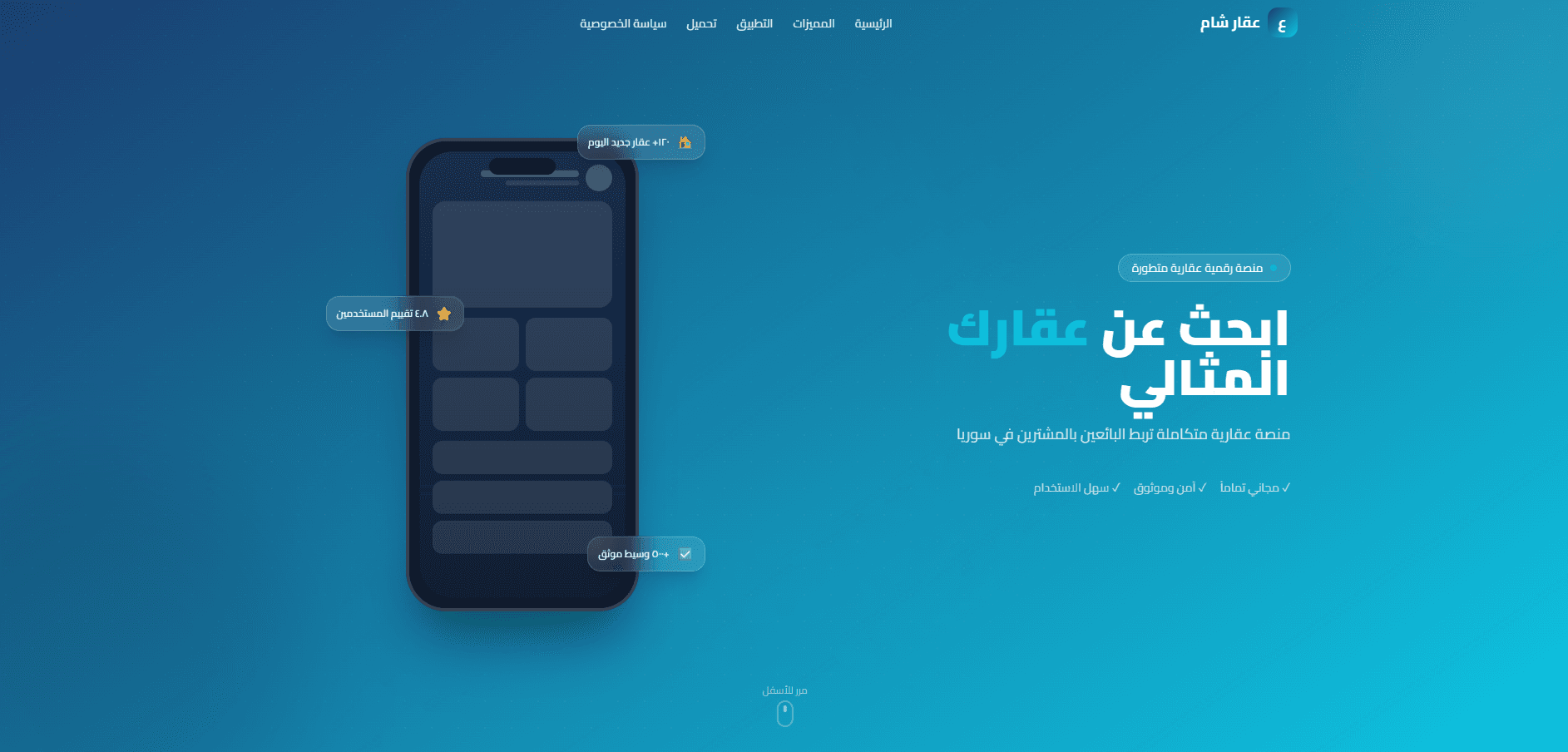 AkarSham (عقار شام) — Real Estate Marketplace Platform